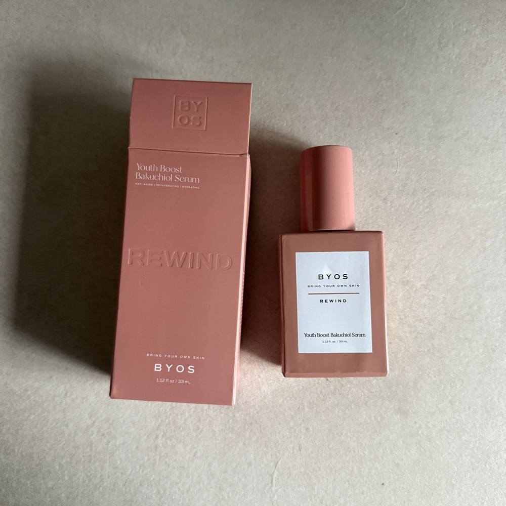 BYOS Rewind Youth Boost Bakuchiol Serum Full Size 1.12 fl oz